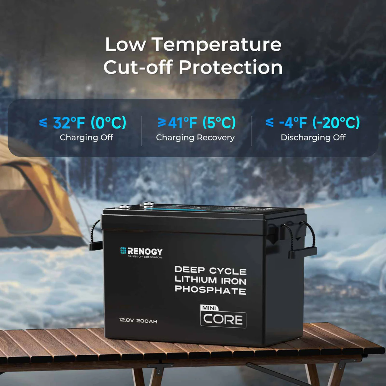 Core Mini - 12V 200Ah LiFePO4 Battery w/ Low-Temperature Protection - Image 4