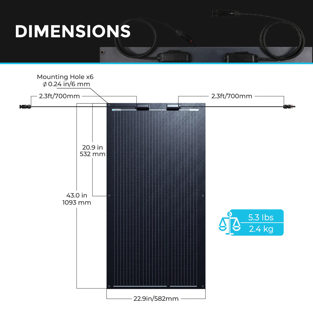 100W Lightweight Monocrystalline Solar Panel - Image 6