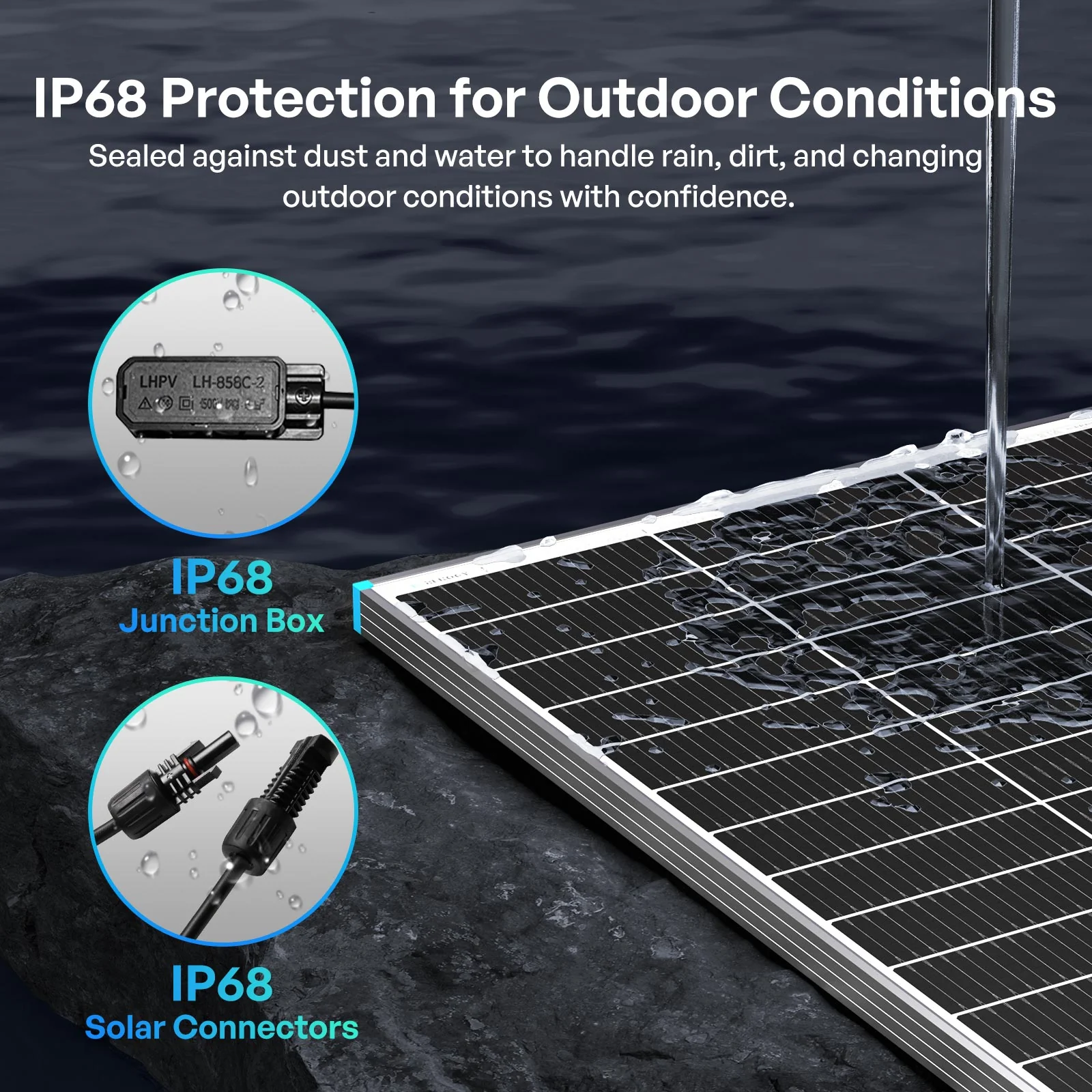 100W N-Type Bifacial Solar Panel - Image 7