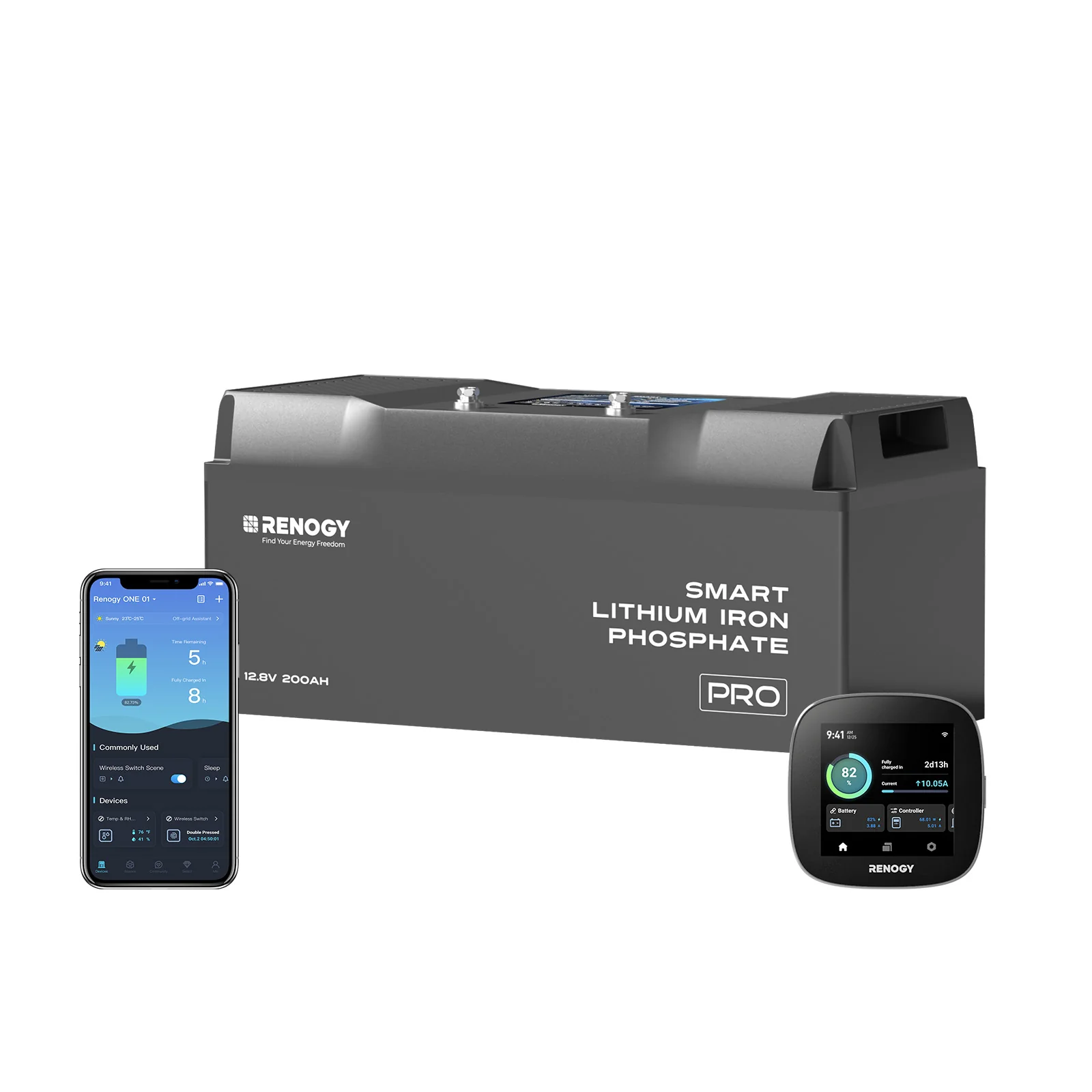 12V 200Ah Pro Smart Lithium LiFePO4 Battery w/ Bluetooth & Self-heating Function - Image 10