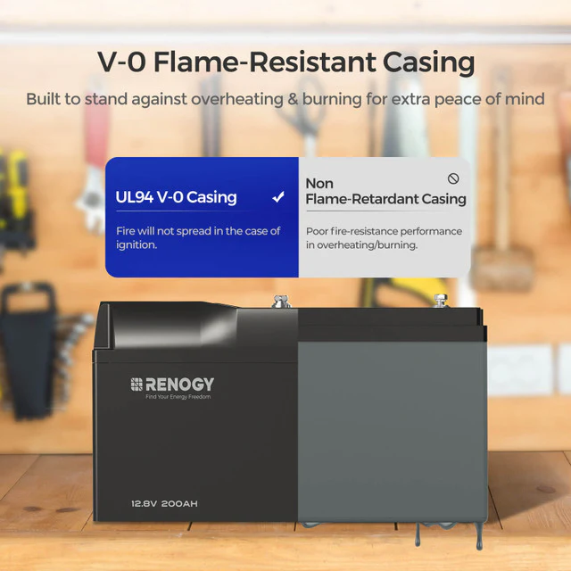 12V 200Ah Pro Smart Lithium LiFePO4 Battery w/ Bluetooth & Self-heating Function - Image 3
