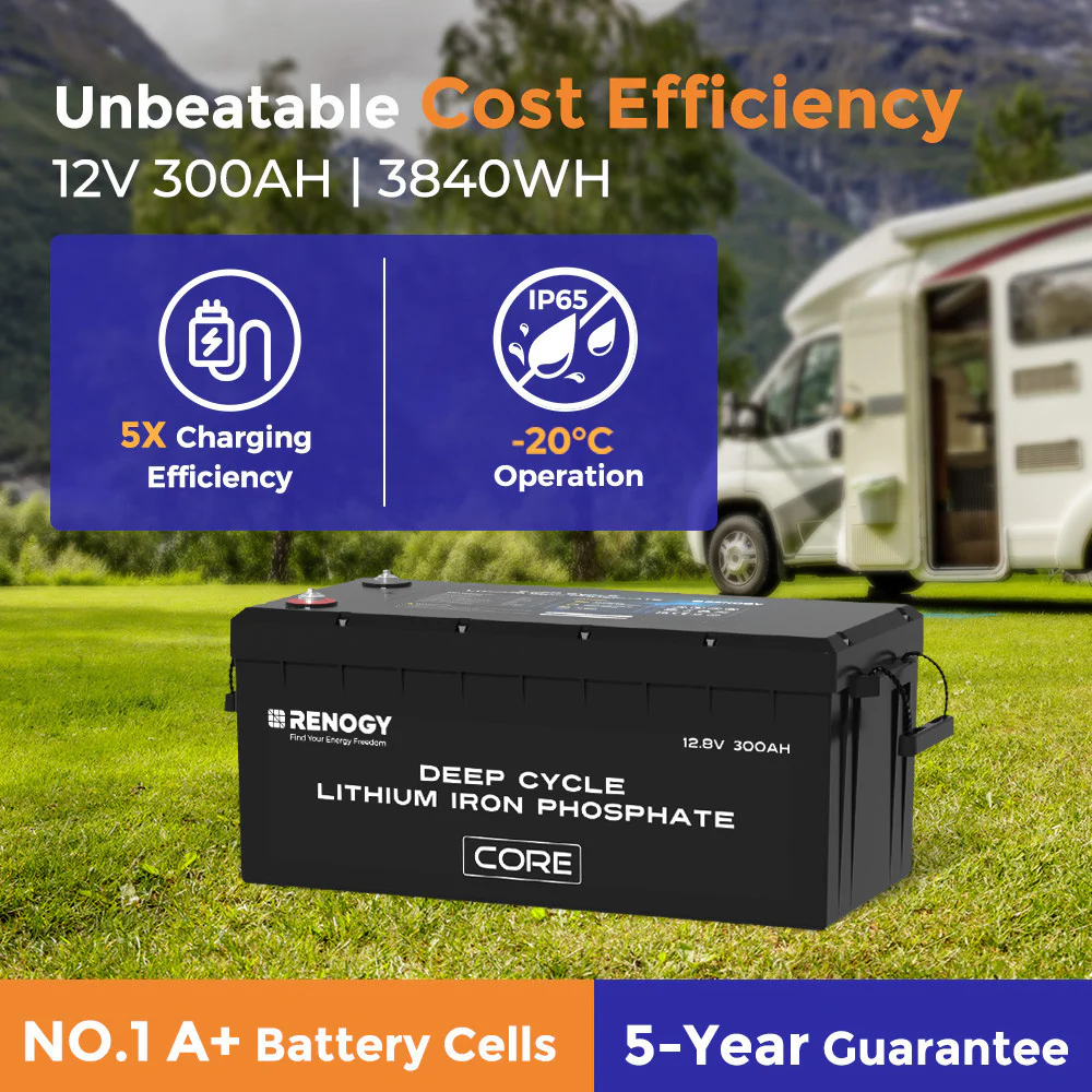 12V 300Ah Core Series Deep Cycle Lithium Iron Phosphate Battery w/Self-Heating New Version - Image 3