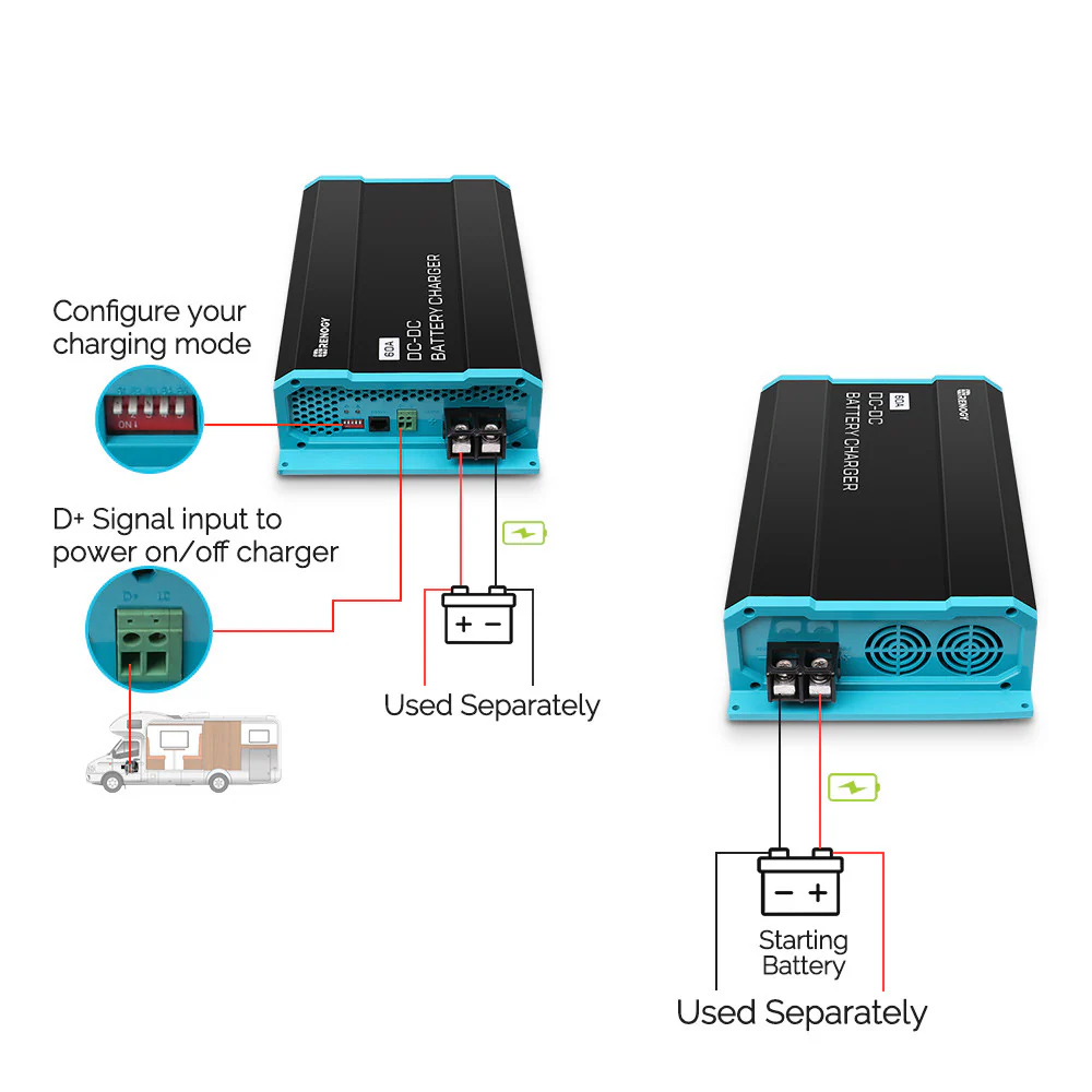12V 60A DC to DC On-Board Battery Charger - Image 3