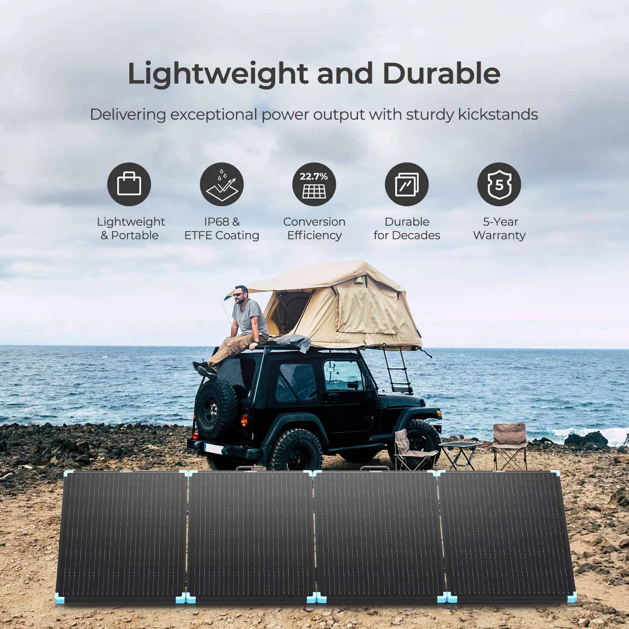 220W Lightweight Portable Solar Suitcase - Image 4