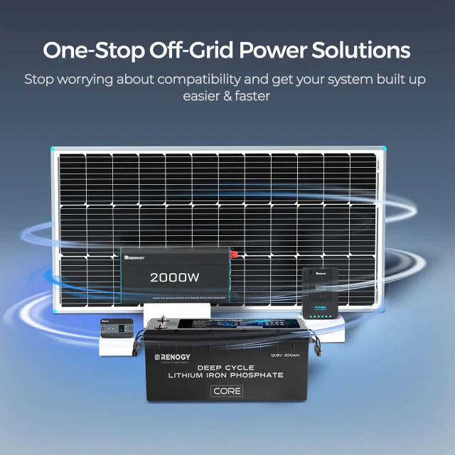 4kWh Portable Home Backup System 800W portable solar panel 12V 300Ah Lithium Battery 2000W pure sine wave invterter - Image 5
