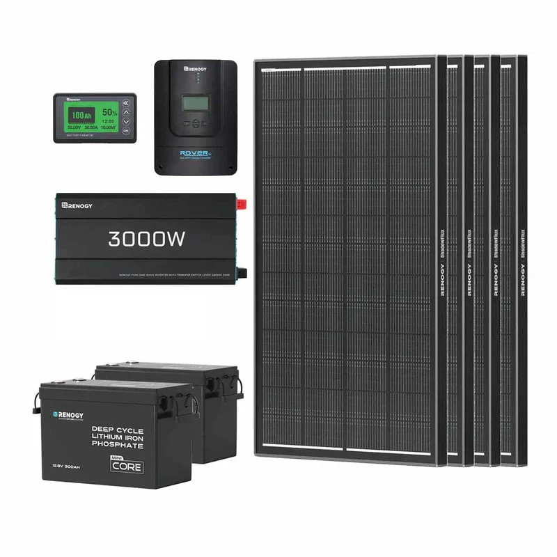 7,68Kwh Off-Grid Power System | 3000W Inverter, 300Ah Lithium Battery x2 - Image 29