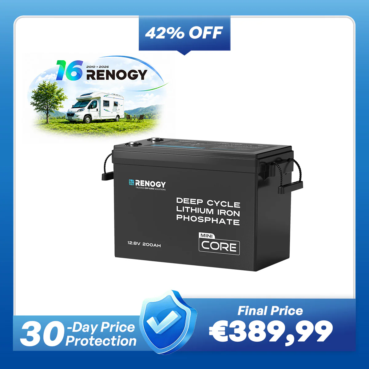 Core Mini - 12V 200Ah LiFePO4 Battery w/ Low-Temperature Protection - Image 13