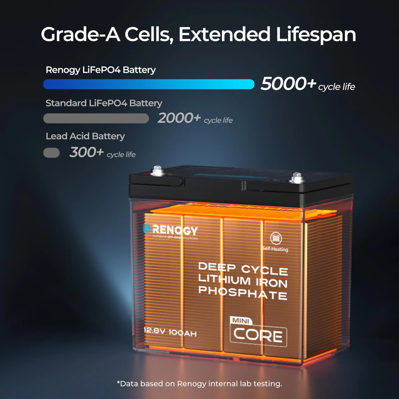 DuoHeat Tech - Core Mini 12V 100Ah Lithium Iron Phosphate Battery - Image 9