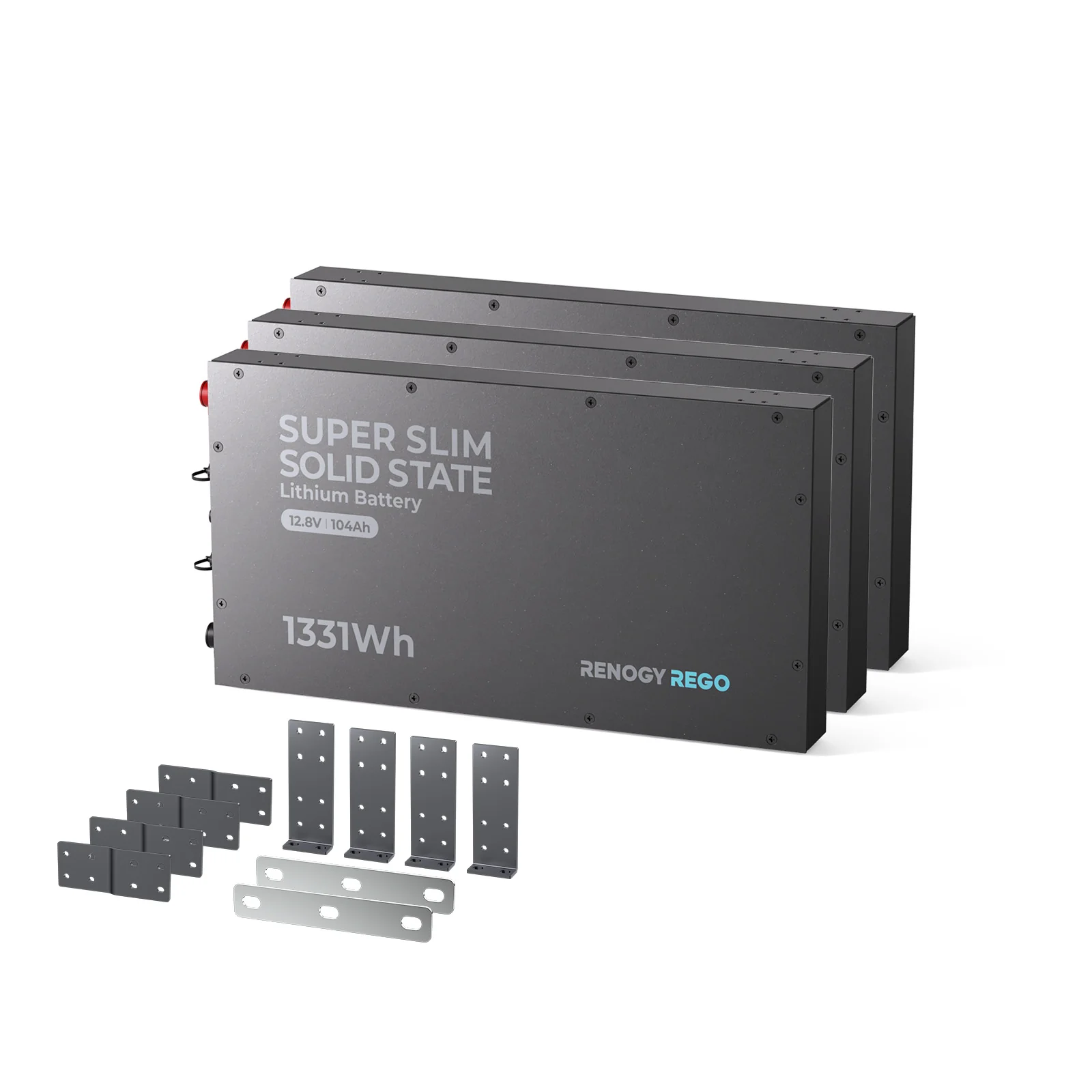 REGO - 12.8V 104Ah Super Slim Lithium Iron Phosphate Battery - Image 11