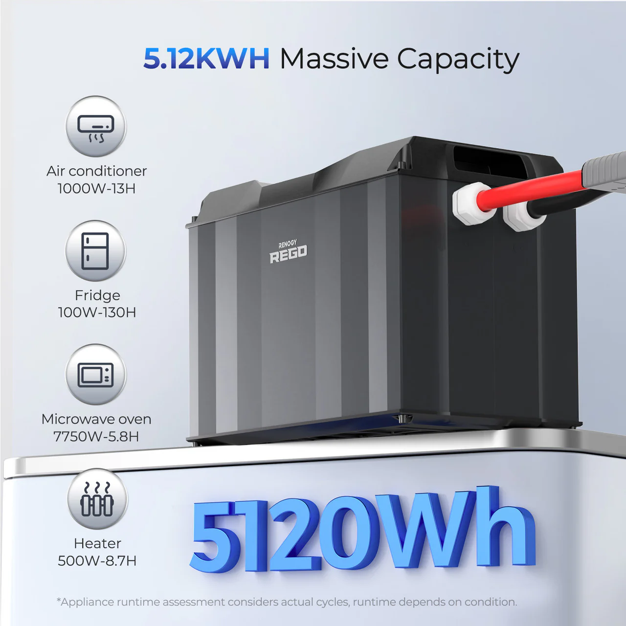 REGO 12V 400Ah Cold Weather Lithium Iron Phosphate Battery - Image 3
