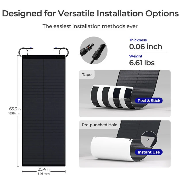 Renogy 150Watt CIGS Flexible Solar Panel - Image 6