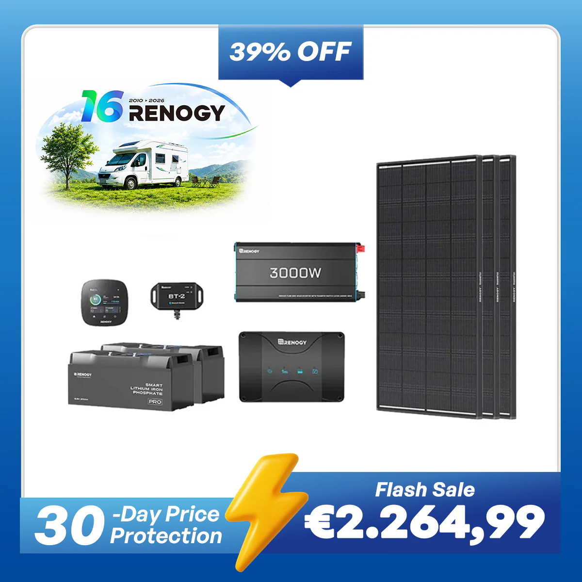 5,12Kwh Caravan Power System | 3000W inverter, 50A Battery Charger - Image 11