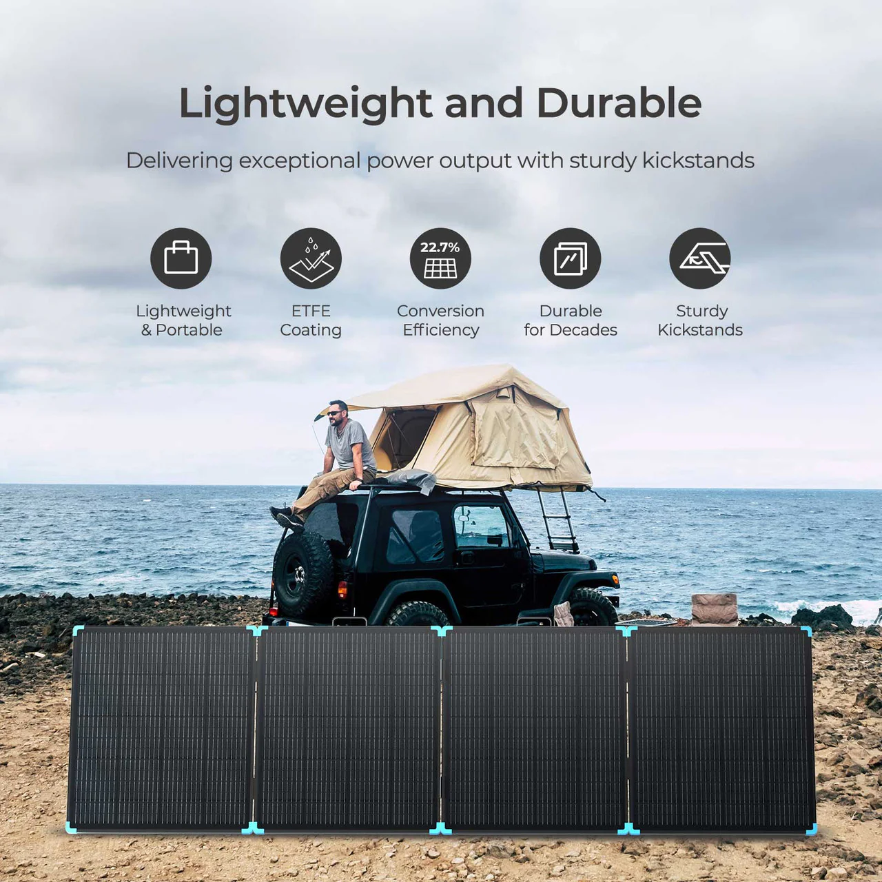 12V Portable Solar Suitcase Lightweight 400W - Image 3