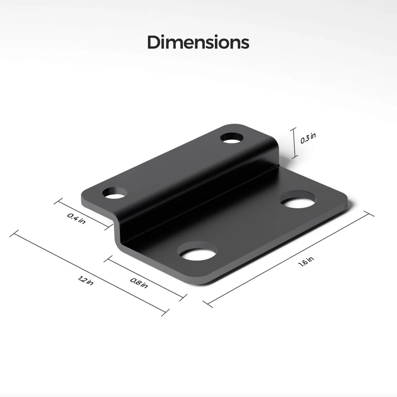 Renogy Mounting Brackets for 12V 200Ah Pro LiFePO4 Batteries (Set of 4) - Image 5