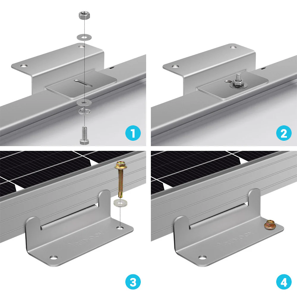 Solar Panel Mounting Z Bracket Set of 4 - Image 7