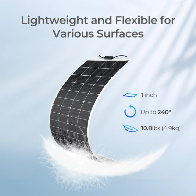 200 Watt 12 Volt Flexible Monocrystalline Solar Panel - Image 3
