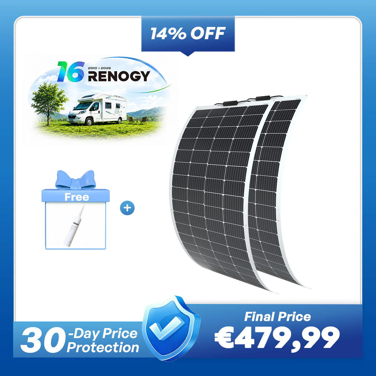 200 Watt 12 Volt Flexible Monocrystalline Solar Panel - Image 9